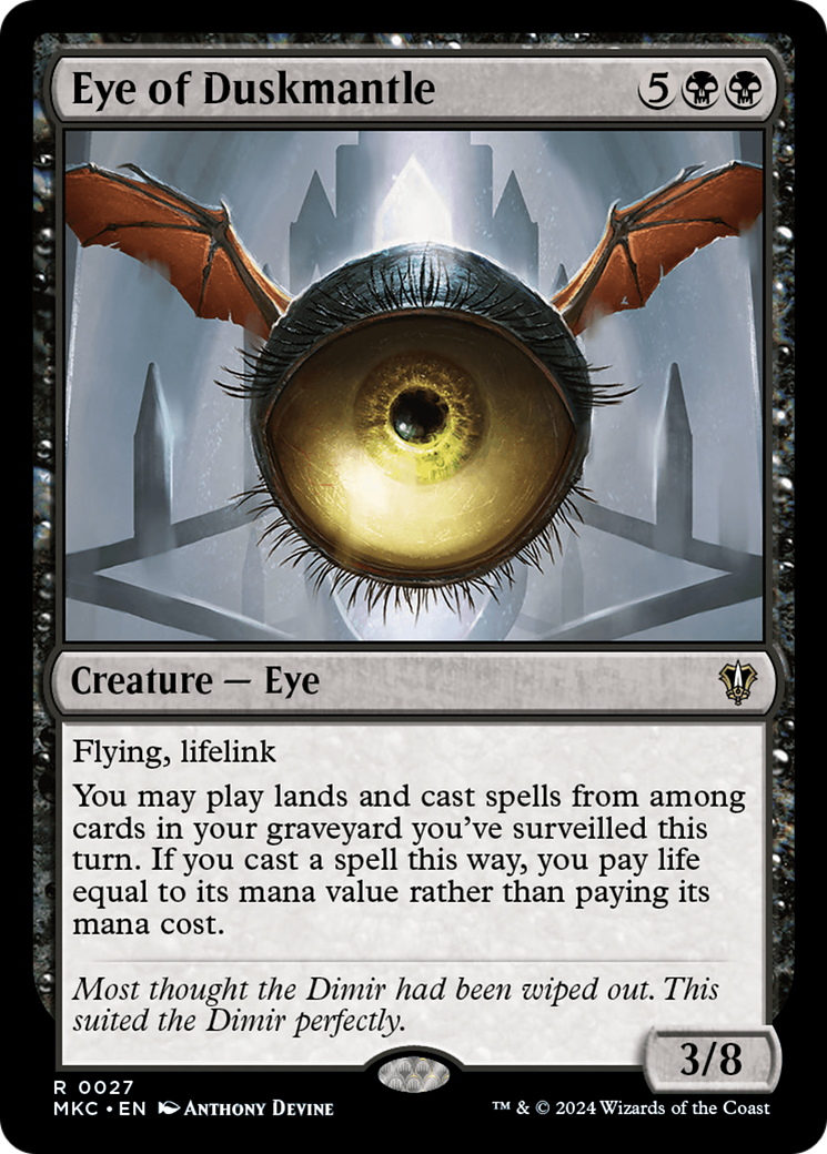 Image of Eye of Duskmantle (MKC-027) - Murders at Karlov Manor Commander