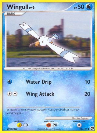 Image of Wingull 095  - Reverse Holofoil Great Encounters - Common