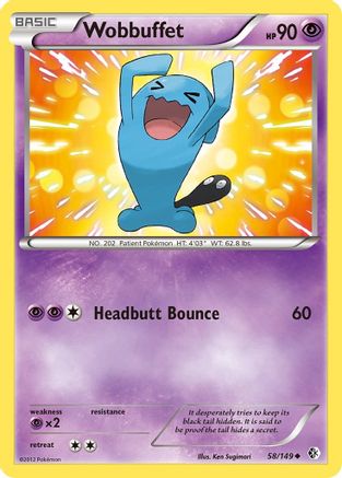 Image of Wobbuffet  - Reverse Holofoil Boundaries Crossed - Uncommon