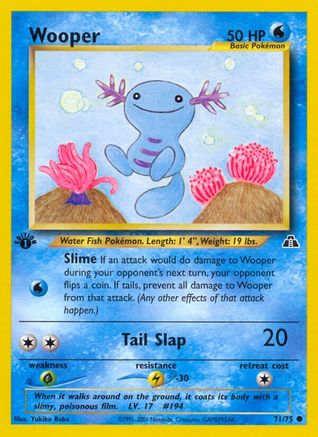 Image of Wooper 071/75  - 1st Edition Neo Discovery - Common