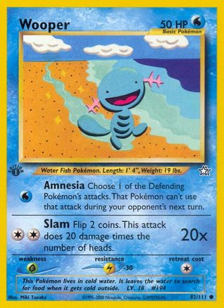 Image of Wooper 082  - Unlimited Neo Genesis - Common