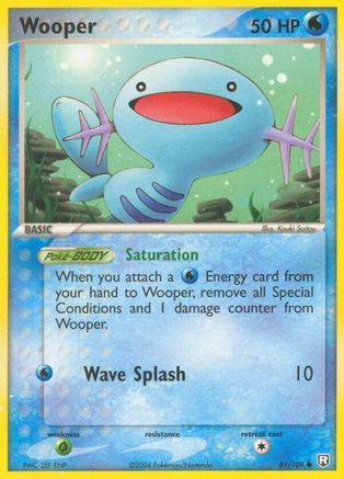 Image of Wooper 081/109  - Reverse Holofoil Team Rocket Returns - Common