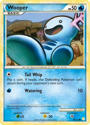 Image of Wooper 088/123  HeartGold SoulSilver - Common