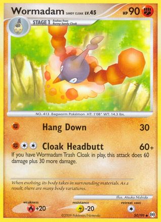 Image of Wormadam Sandy Cloak 050  Arceus - Uncommon
