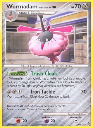 Image of Wormadam Trash Cloak 043  Secret Wonders - Rare