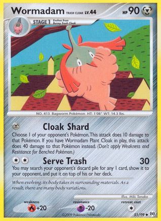 Image of Wormadam Trash Cloak 051  Arceus - Uncommon