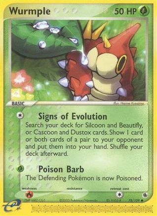 Image of Wurmple 078/109  Ruby and Sapphire - Common