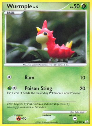 Image of Wurmple 103/127  Platinum - Common