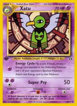 Image of Xatu 052/75  - Unlimited Neo Discovery - Uncommon