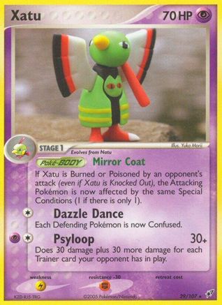 Image of Xatu 029  - Reverse Holofoil Deoxys - Rare
