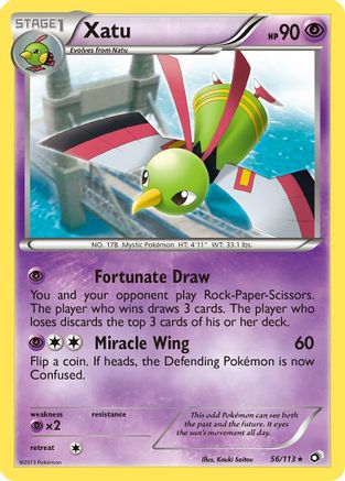 Image of Xatu 056  - Reverse Holofoil Legendary Treasures - Rare