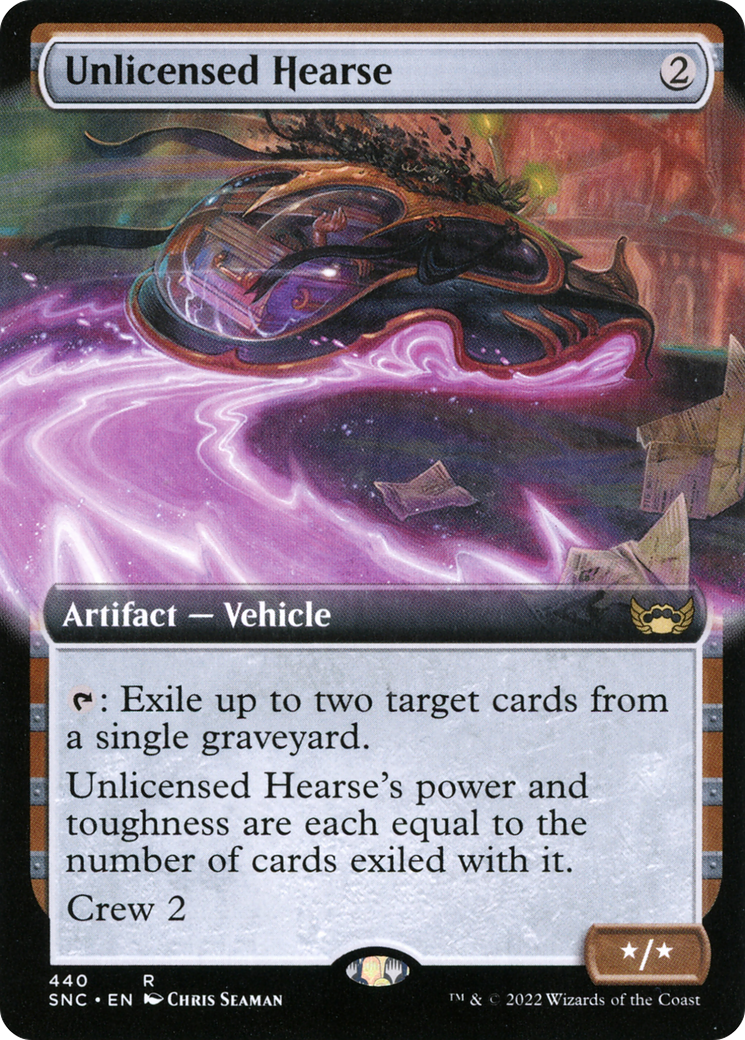 Image of Unlicensed Hearse (Extended Art) (SNC-440) - Streets of New Capenna: (Extended Art)