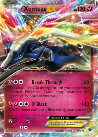 Image of Xerneas EX 097/146  - Holofoil XY Base Set - Ultra Rare
