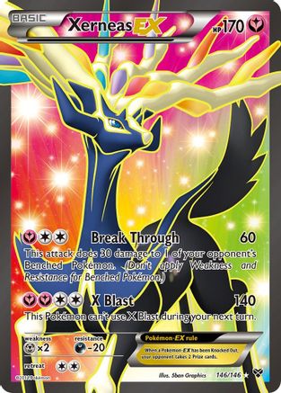 Image of Xerneas EX (146 Full Art) 146  - Holofoil XY Base Set - Ultra Rare