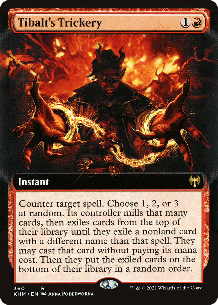 Image of Tibalt's Trickery (Extended Art) (KHM-360) - Kaldheim: (Extended Art) Foil