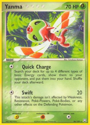 Image of Yanma 028  Team Rocket Returns - Rare