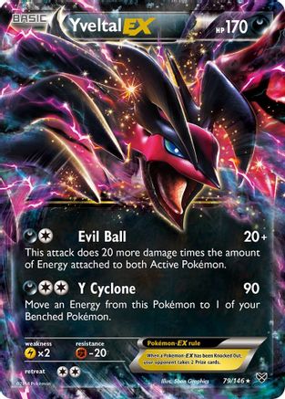 Image of Yveltal EX 079/146  - Holofoil XY Base Set - Ultra Rare