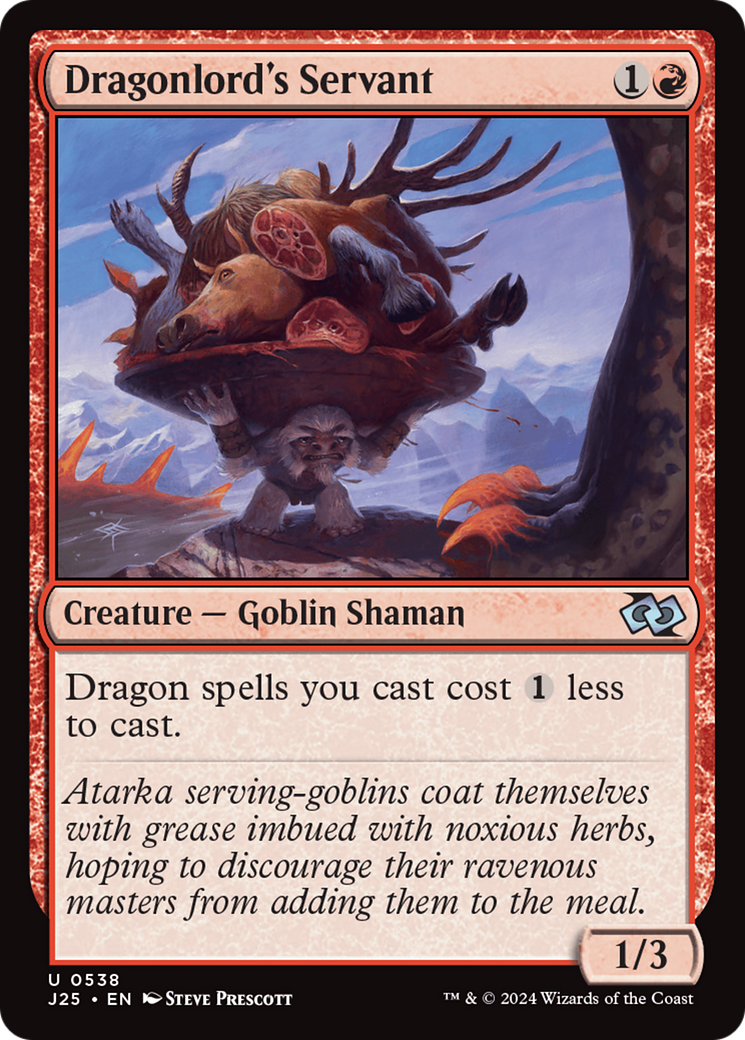 Image of Dragonlord's Servant (J25-538) - Foundations Jumpstart