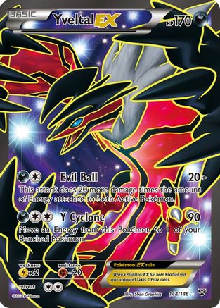 Image of Yveltal EX (144 Full Art) 144/146  - Holofoil XY Base Set - Ultra Rare