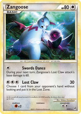 Image of Zangoose 039  Call of Legends - Rare