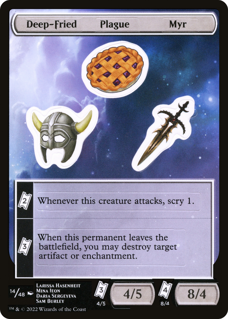 Image of Deep-Fried Plague Myr (UNF-014) - Unfinity Sticker Sheets