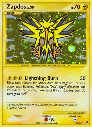 Image of Zapdos (150) 150  - Holofoil Supreme Victors - Secret Rare