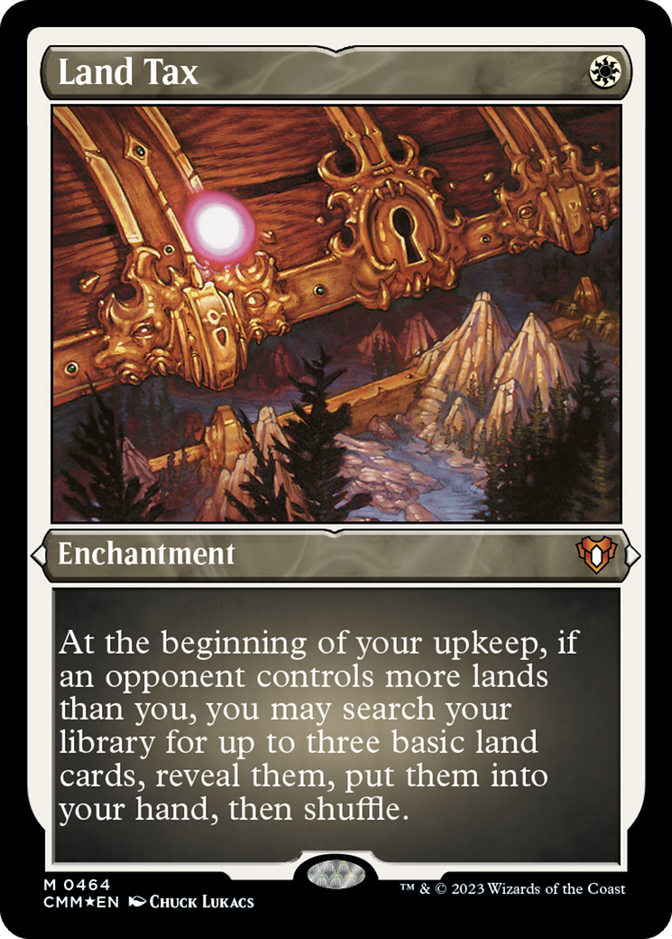 Image of Land Tax (CMM-464) - Commander Masters Etched Foil