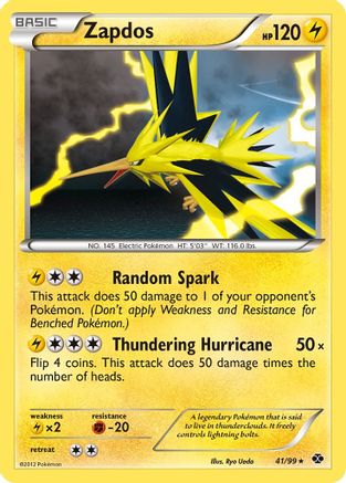 Image of Zapdos 041  - Reverse Holofoil Next Destinies - Holo Rare