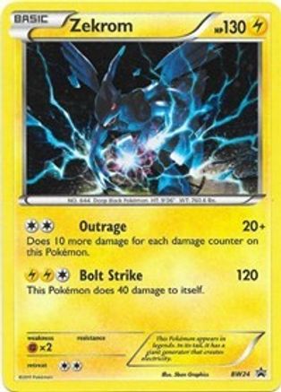 Image of Zekrom BW24  - Holofoil Black and White Promos - Promo