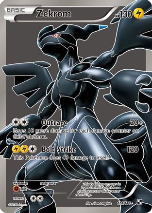 Image of Zekrom (114 Full Art) 114/114  - Holofoil Black and White - Ultra Rare