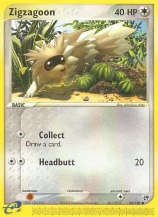 Image of Zigzagoon 085/100  - Reverse Holofoil Sandstorm - Common