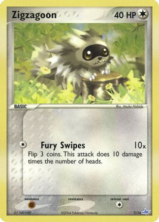 Image of Zigzagoon 007/10  EX Trainer Kit 1 Latias & Latios - Common