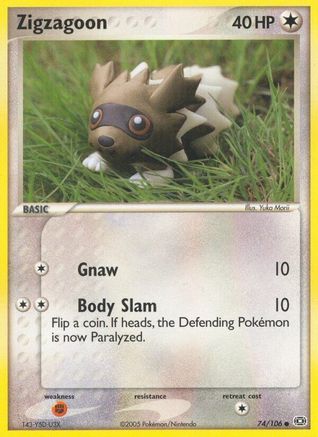 Image of Zigzagoon  Emerald - Common