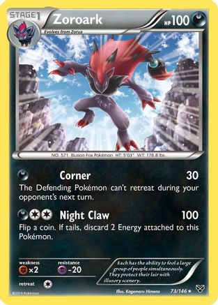 Image of Zoroark 073  - Holofoil XY Base Set - Holo Rare