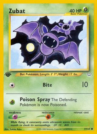 Image of Zubat 059  - Unlimited Neo Revelation - Common