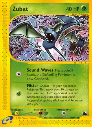 Image of Zubat (117) 117  - Reverse Holofoil Skyridge - Common