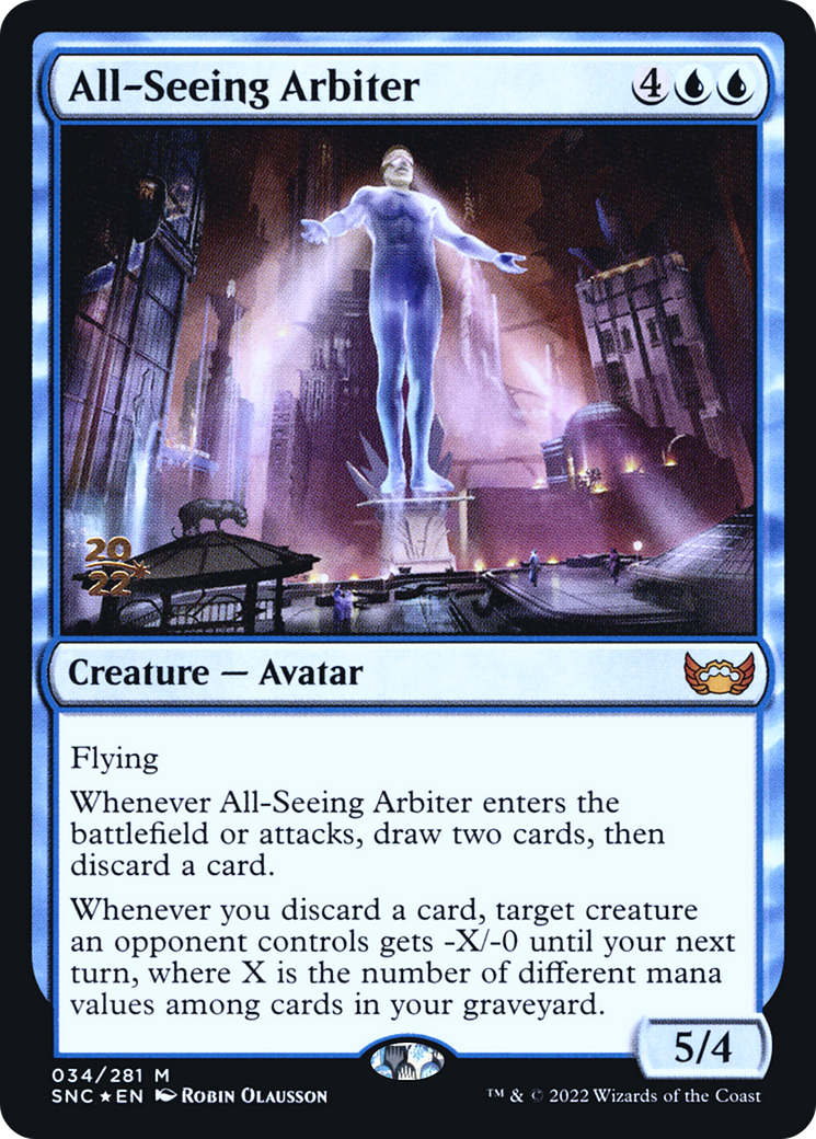 Image of All-Seeing Arbiter (PRE-34S) - Streets of New Capenna Promos Foil
