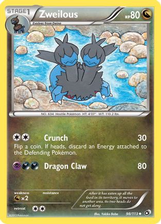 Image of Zweilous 098  - Reverse Holofoil Legendary Treasures - Uncommon