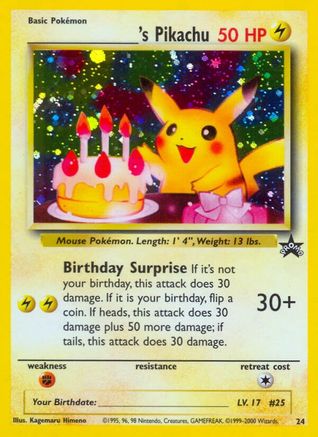 Image of ______'s Pikachu 024/53  - Holofoil WoTC Promo - Promo