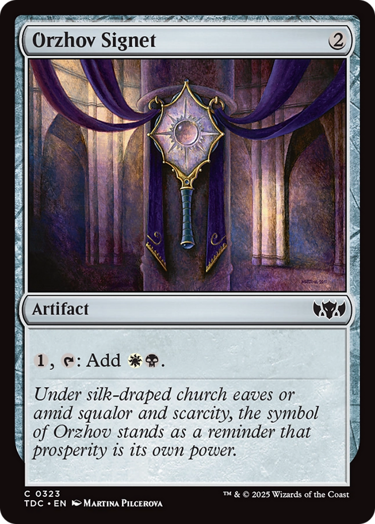 Image of Orzhov Signet (TDC-323) - Commander: Tarkir: Dragonstorm