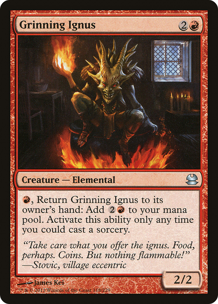 Image of Grinning Ignus (MMA-118) - Modern Masters