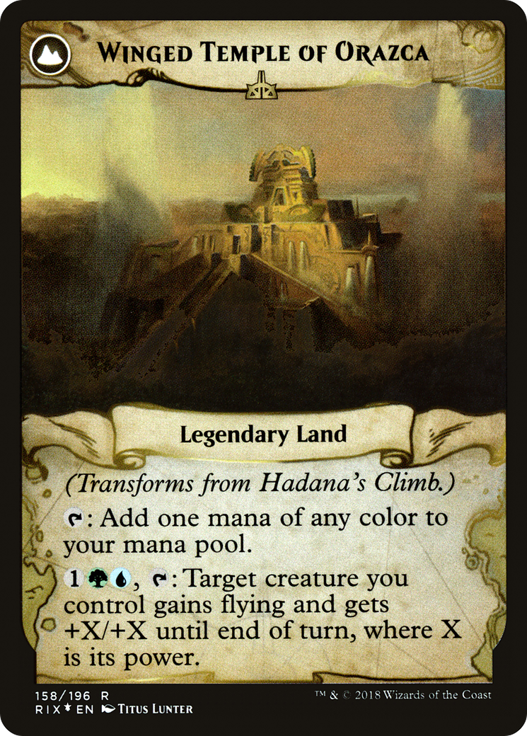 Image of Hadana's Climb (PRE-158S) - Rivals of Ixalan Promos: (compasslanddfc) Foil