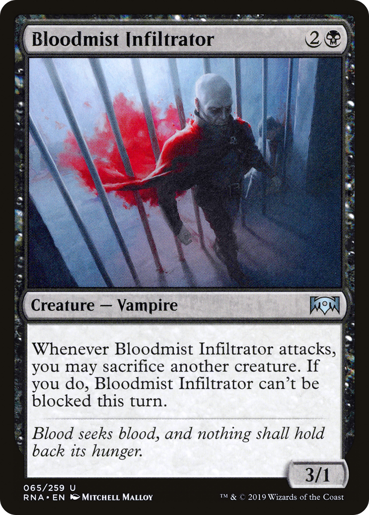 Image of Bloodmist Infiltrator (RNA-065) - Ravnica Allegiance