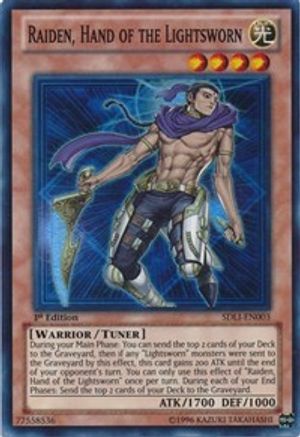Image of Raiden, Hand of the Lightsworn (SDLI-EN003) - Structure Deck: Realm of Light 1st Edition