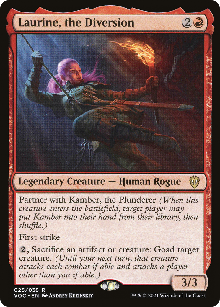 Image of Laurine, the Diversion (VOC-025) - Crimson Vow Commander