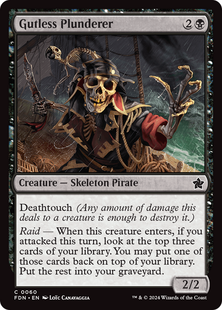 Image of Gutless Plunderer (FDN-060) - Foundations Foil