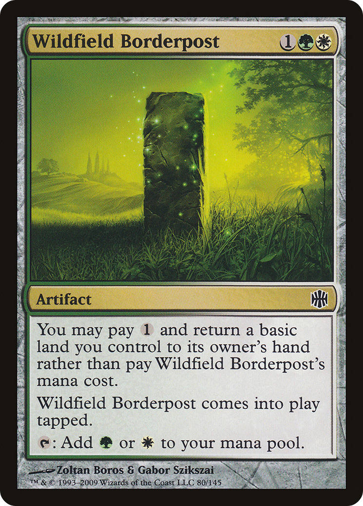 Image of Wildfield Borderpost (ARB-080) - Alara Reborn Foil