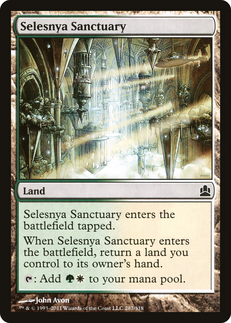 Image of Selesnya Sanctuary (CMD-287) - Commander 2011