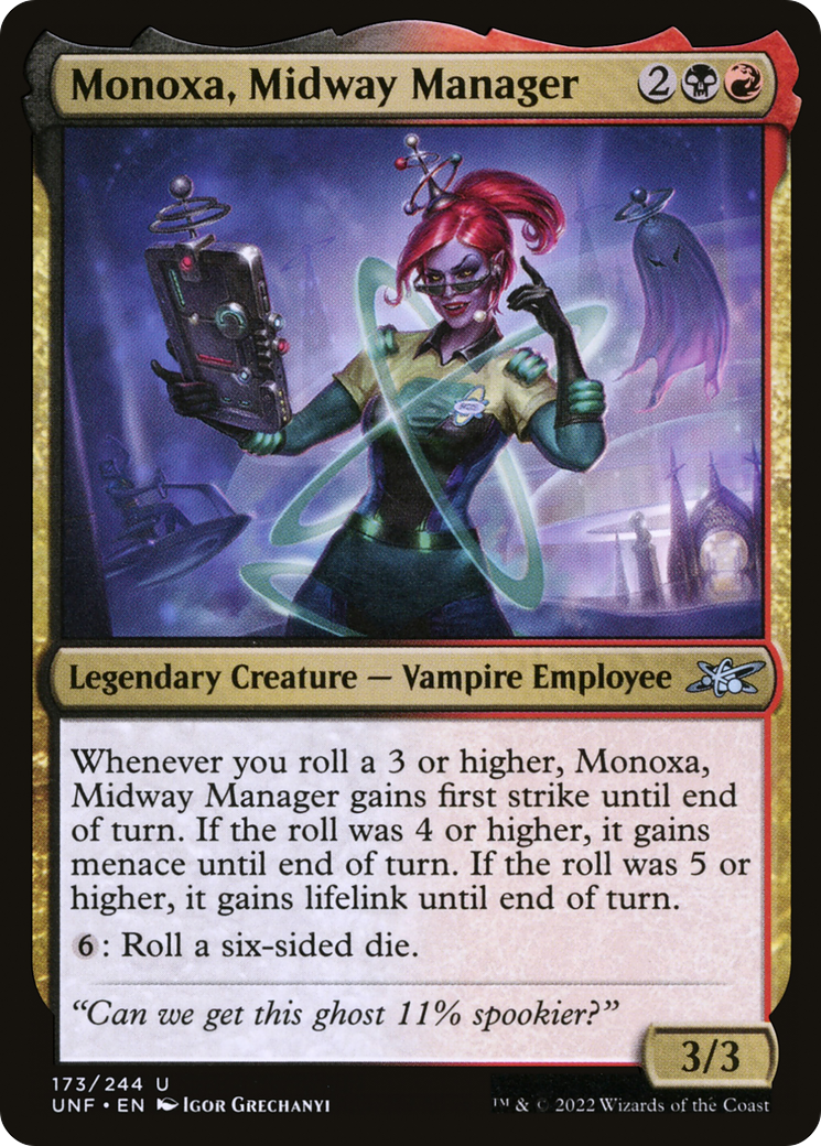 Image of Monoxa, Midway Manager (UNF-173) - Unfinity Foil