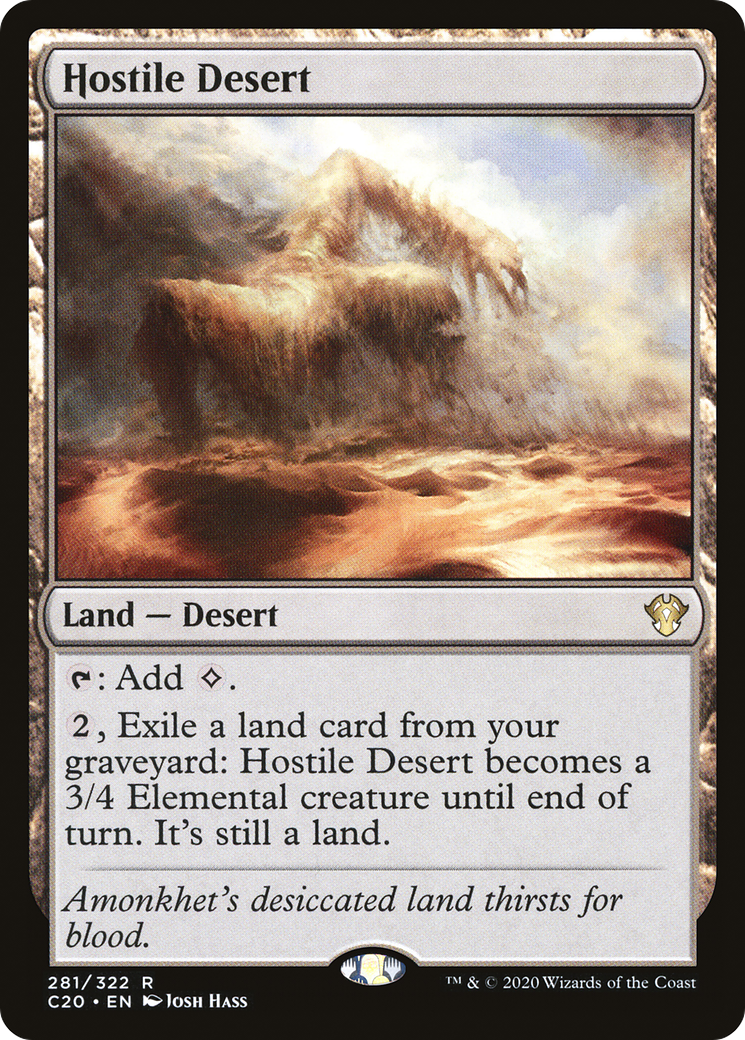 Image of Hostile Desert (C20-281) - Commander 2020